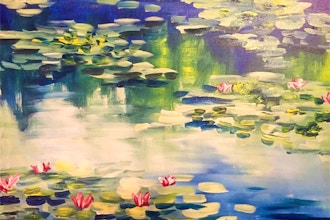 Virtual Paint Nite: Impressionist Monet Water Lilies